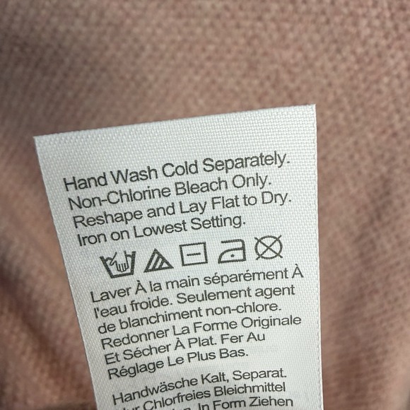 J. Crew Cable Knit Half Zip Super Soft Yarn Sweater Womens Dusty Rose - Picture 9 of 11